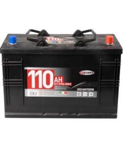 Batteria per autocarro e trattori 110ah 12v 750a polo positivo destro